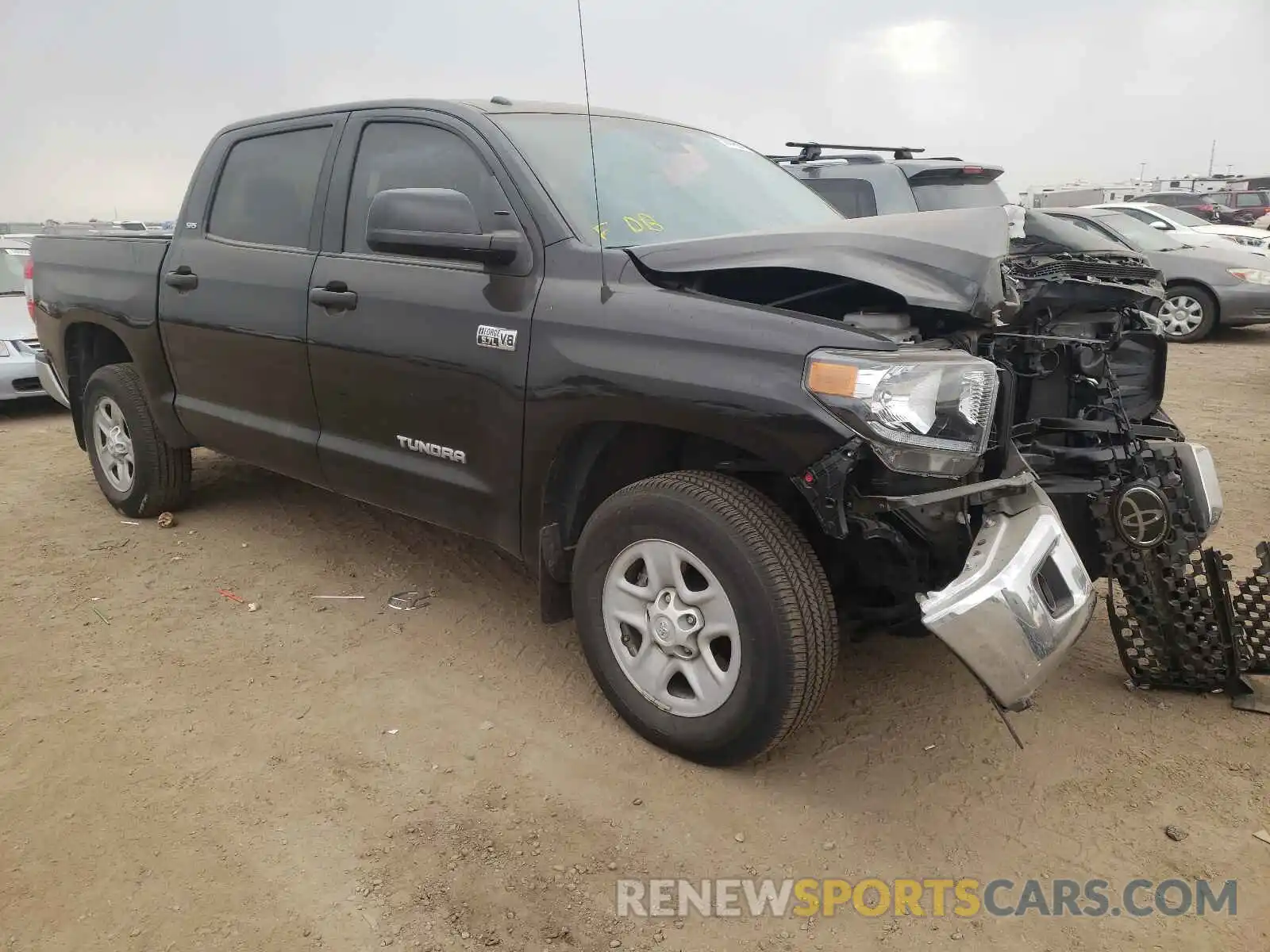 1 Photograph of a damaged car 5TFDY5F14KX824407 TOYOTA TUNDRA 2019