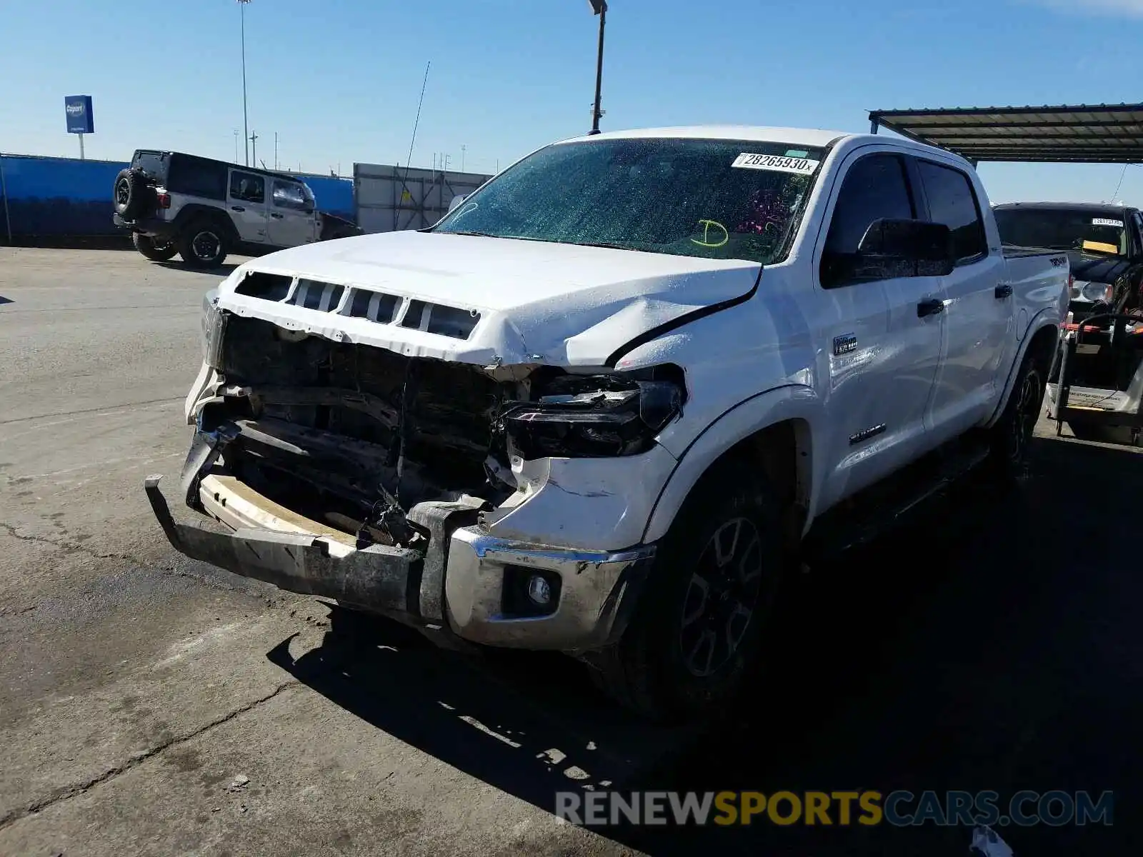 2 Photograph of a damaged car 5TFDY5F14KX834161 TOYOTA TUNDRA 2019