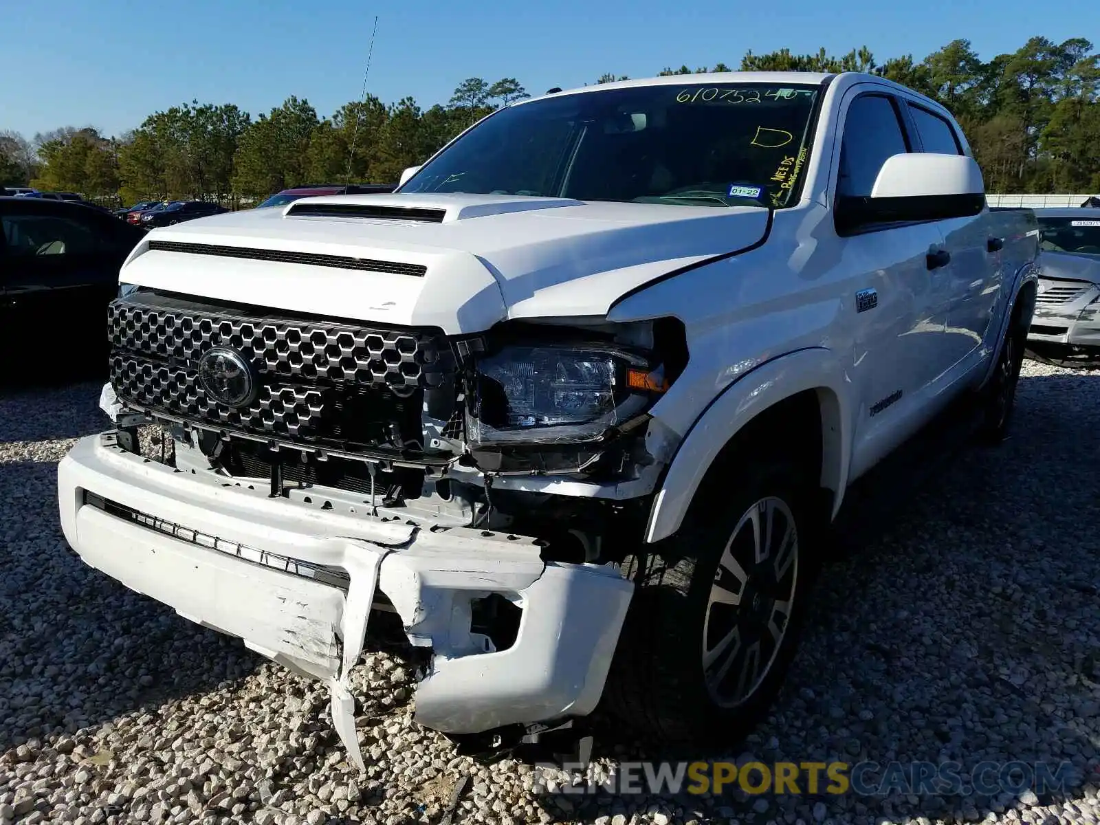 2 Photograph of a damaged car 5TFDY5F14KX841384 TOYOTA TUNDRA 2019