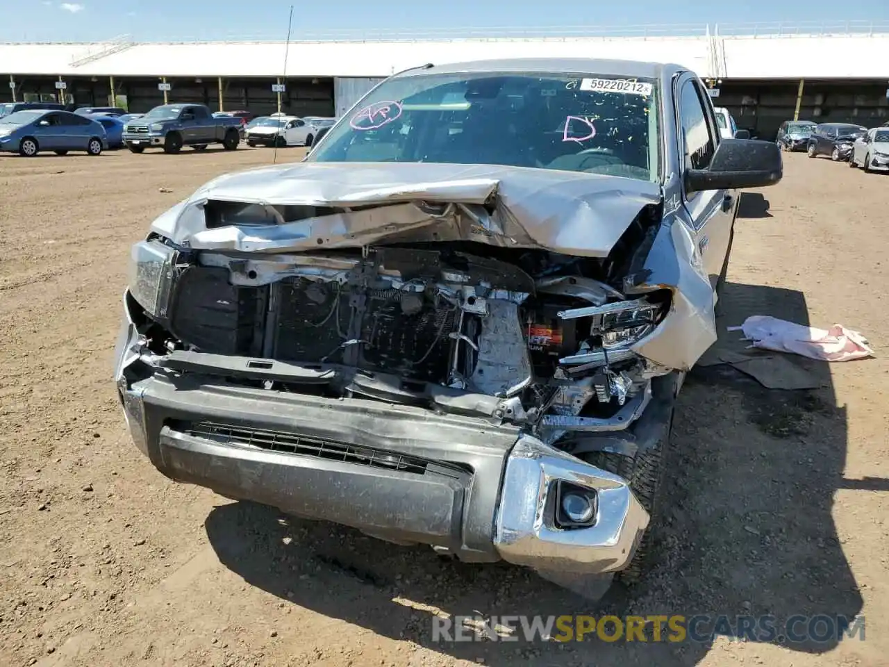 9 Photograph of a damaged car 5TFDY5F14KX870013 TOYOTA TUNDRA 2019