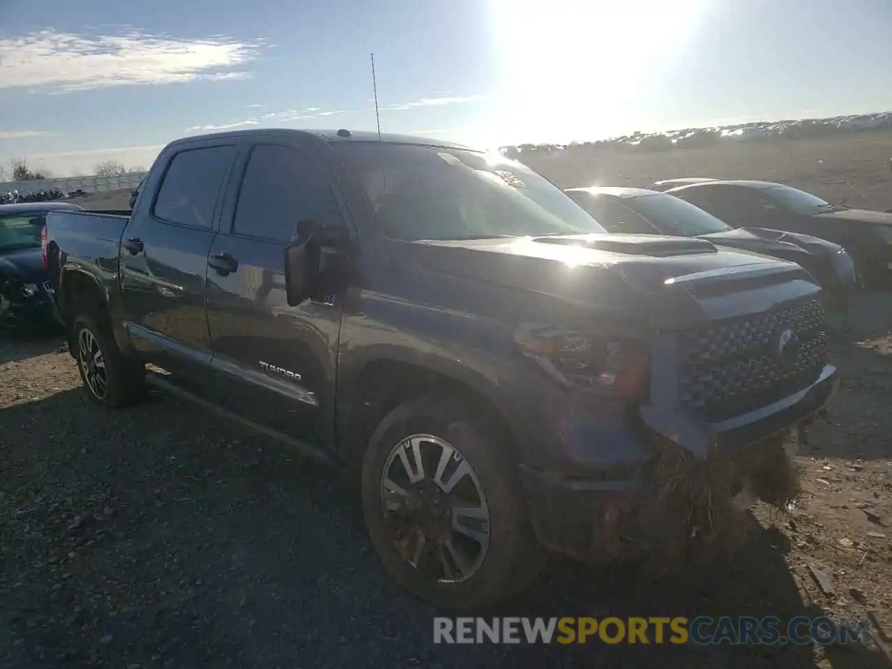 1 Photograph of a damaged car 5TFDY5F15KX784242 TOYOTA TUNDRA 2019