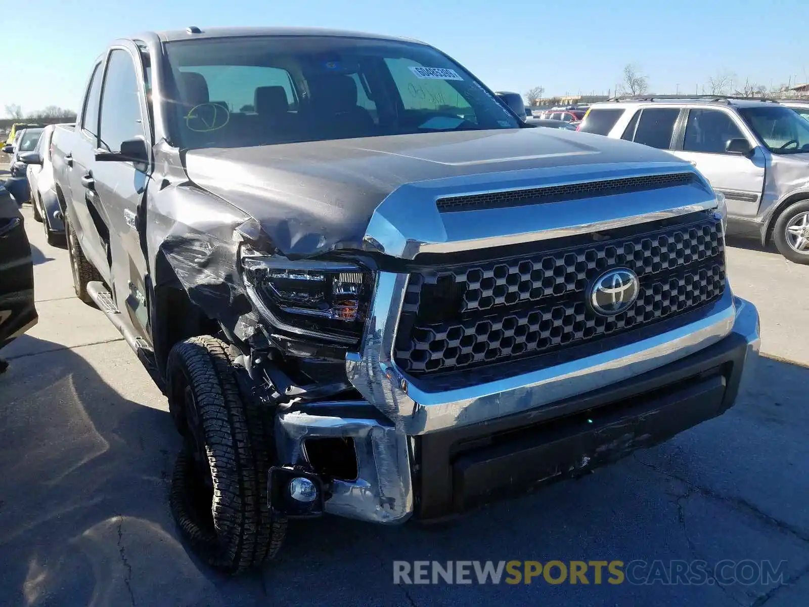 1 Photograph of a damaged car 5TFDY5F15KX797606 TOYOTA TUNDRA 2019