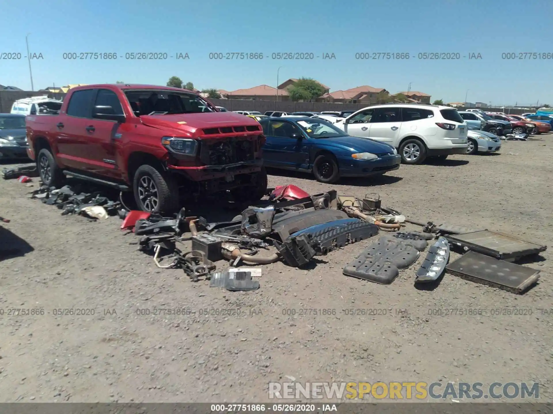 1 Photograph of a damaged car 5TFDY5F15KX803842 TOYOTA TUNDRA 2019