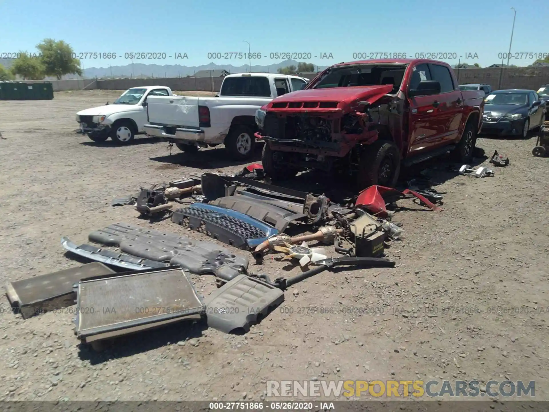 2 Photograph of a damaged car 5TFDY5F15KX803842 TOYOTA TUNDRA 2019