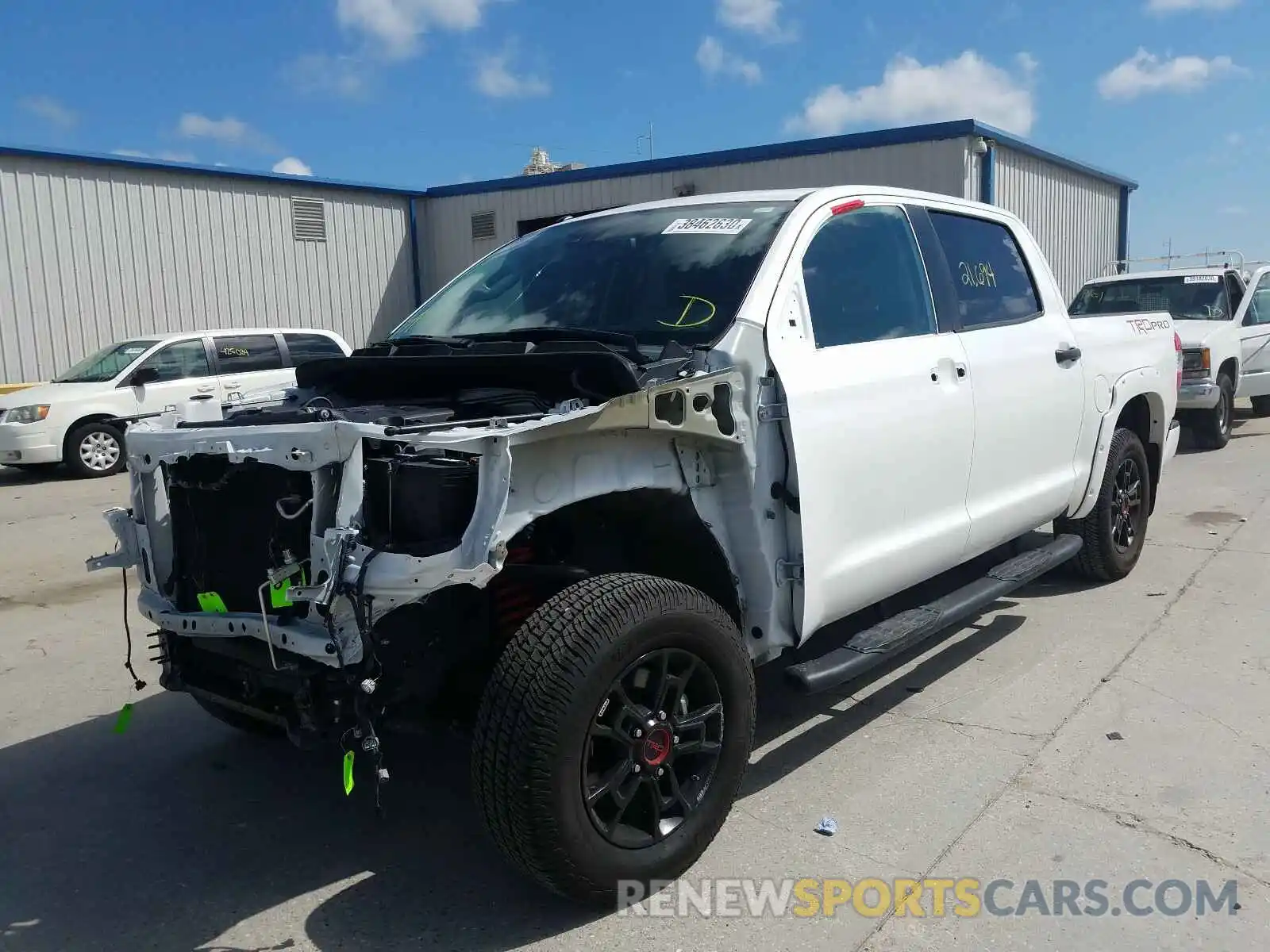 2 Photograph of a damaged car 5TFDY5F15KX806935 TOYOTA TUNDRA 2019