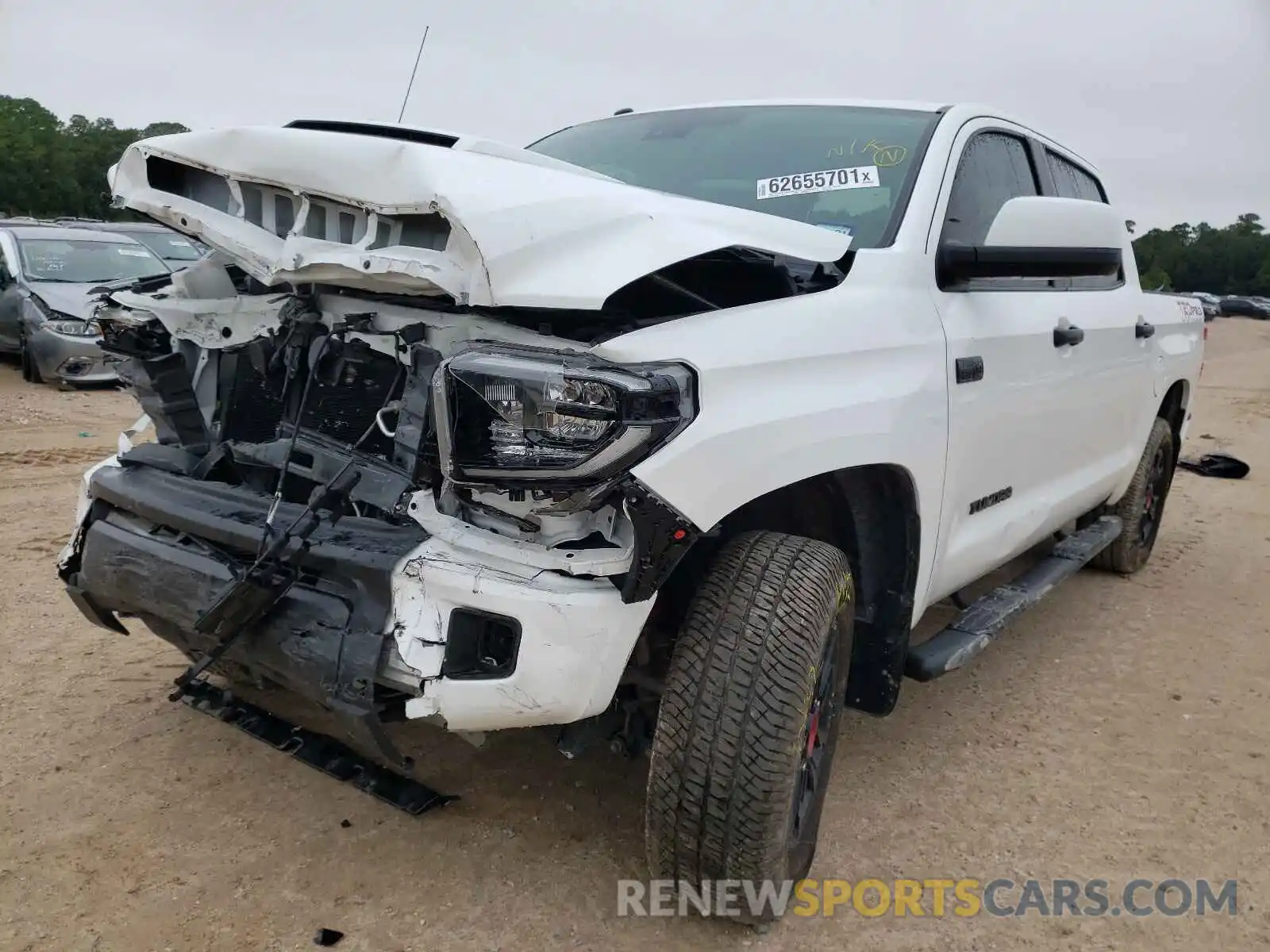 2 Photograph of a damaged car 5TFDY5F15KX818602 TOYOTA TUNDRA 2019