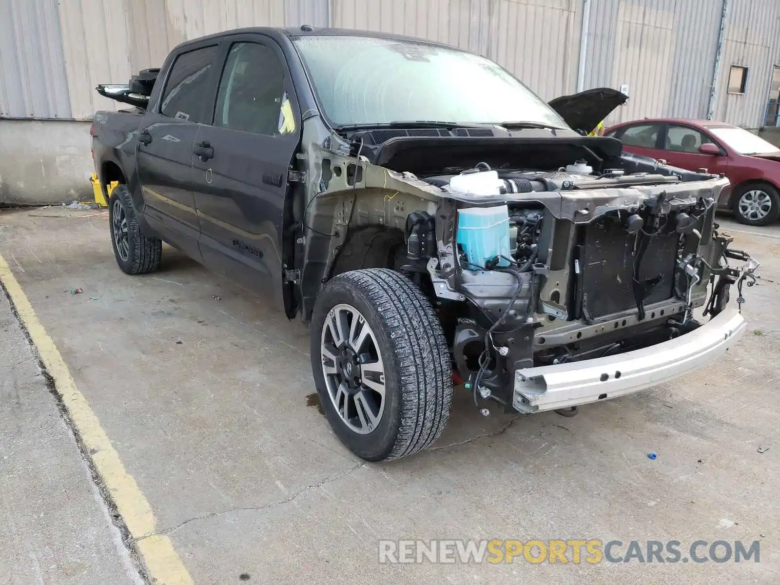 1 Photograph of a damaged car 5TFDY5F15KX827798 TOYOTA TUNDRA 2019