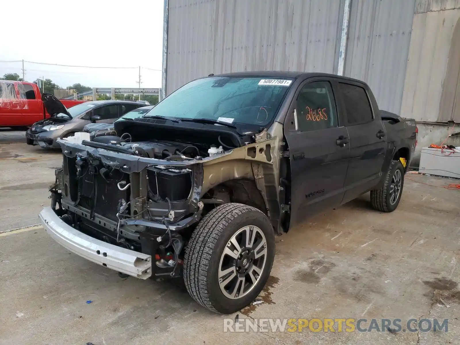 2 Photograph of a damaged car 5TFDY5F15KX827798 TOYOTA TUNDRA 2019