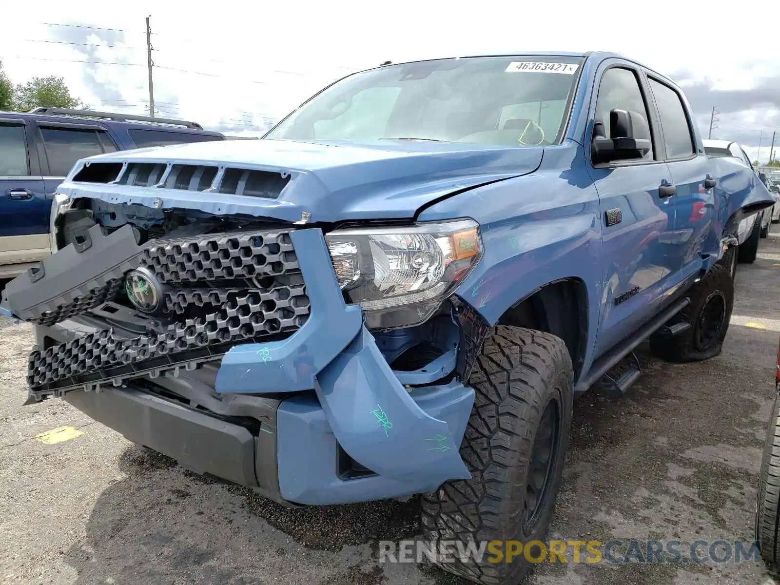 2 Photograph of a damaged car 5TFDY5F15KX835948 TOYOTA TUNDRA 2019