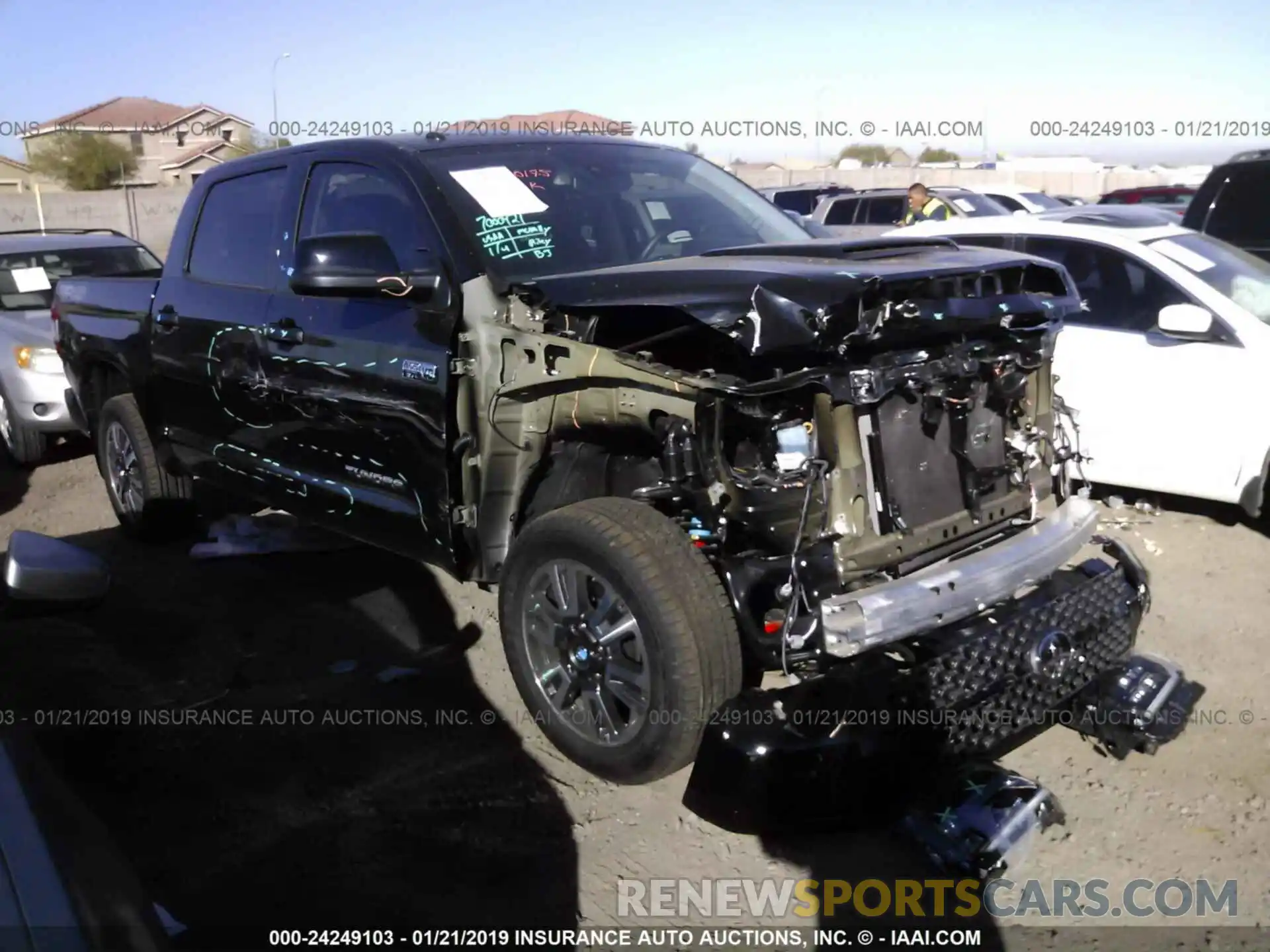 1 Photograph of a damaged car 5TFDY5F16KX798912 TOYOTA TUNDRA 2019