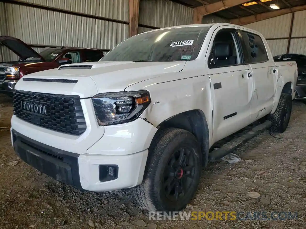 2 Photograph of a damaged car 5TFDY5F16KX803302 TOYOTA TUNDRA 2019