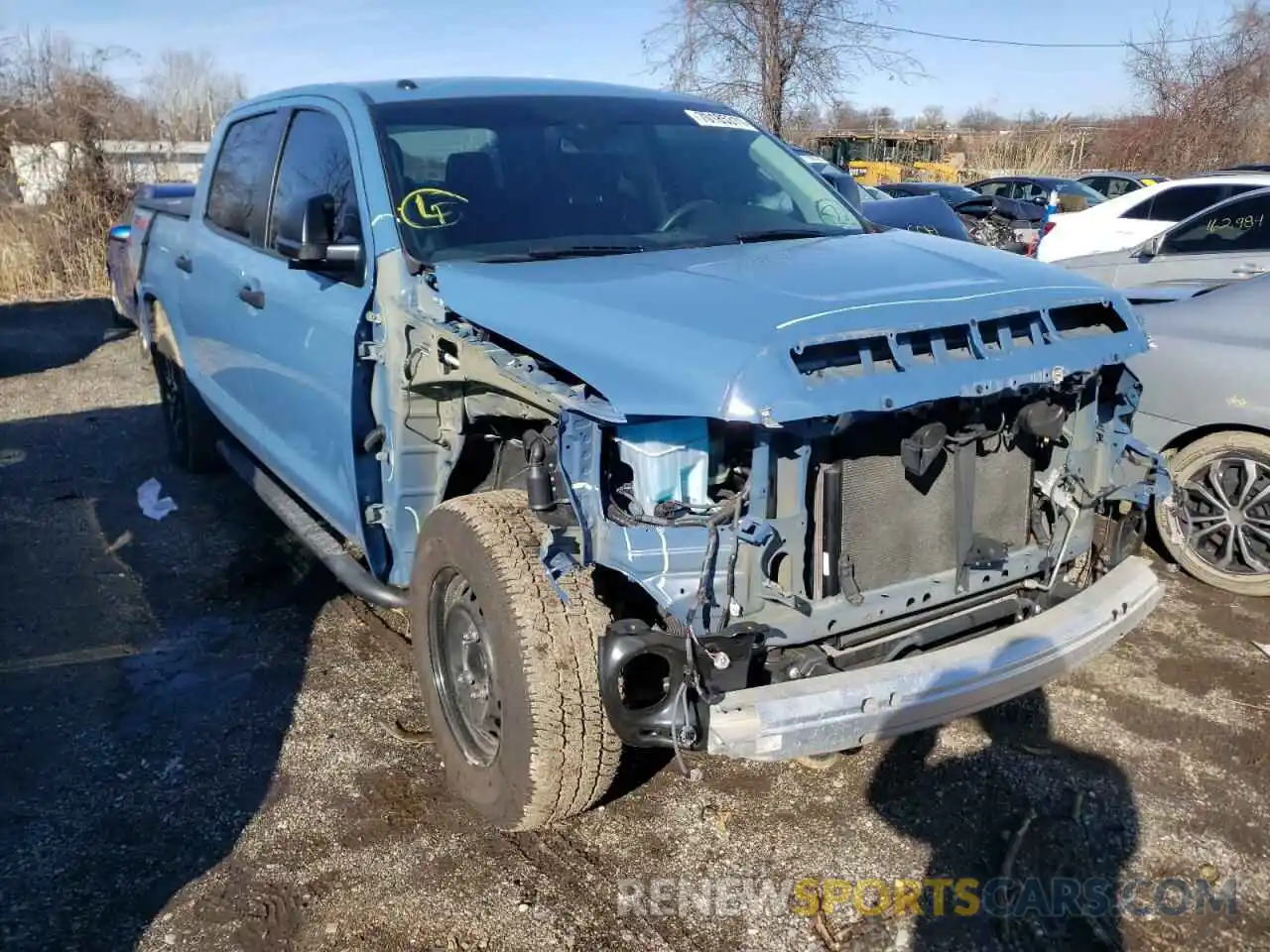 1 Photograph of a damaged car 5TFDY5F16KX805793 TOYOTA TUNDRA 2019