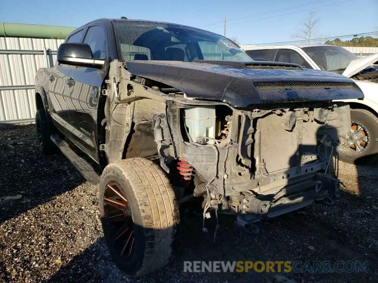 1 Photograph of a damaged car 5TFDY5F16KX812064 TOYOTA TUNDRA 2019