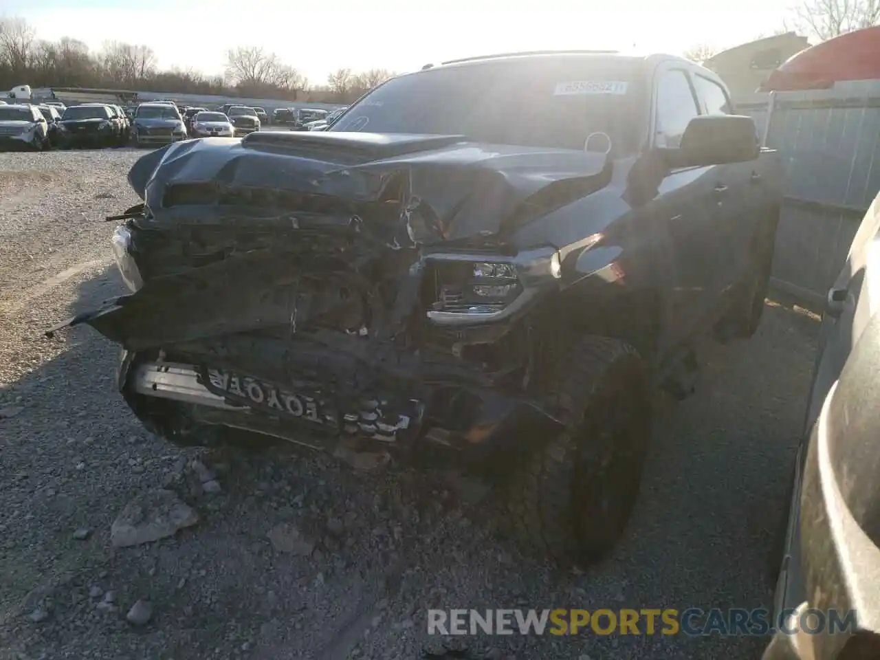 2 Photograph of a damaged car 5TFDY5F16KX827647 TOYOTA TUNDRA 2019