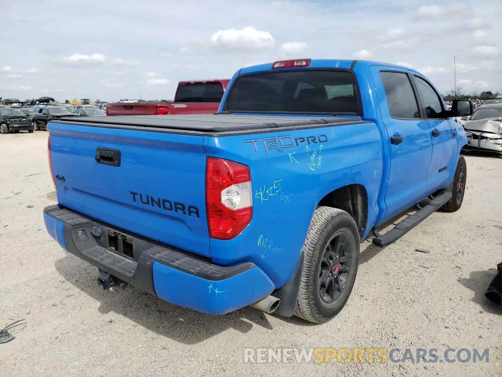 4 Фотография поврежденного автомобиля 5TFDY5F16KX851799 TOYOTA TUNDRA 2019