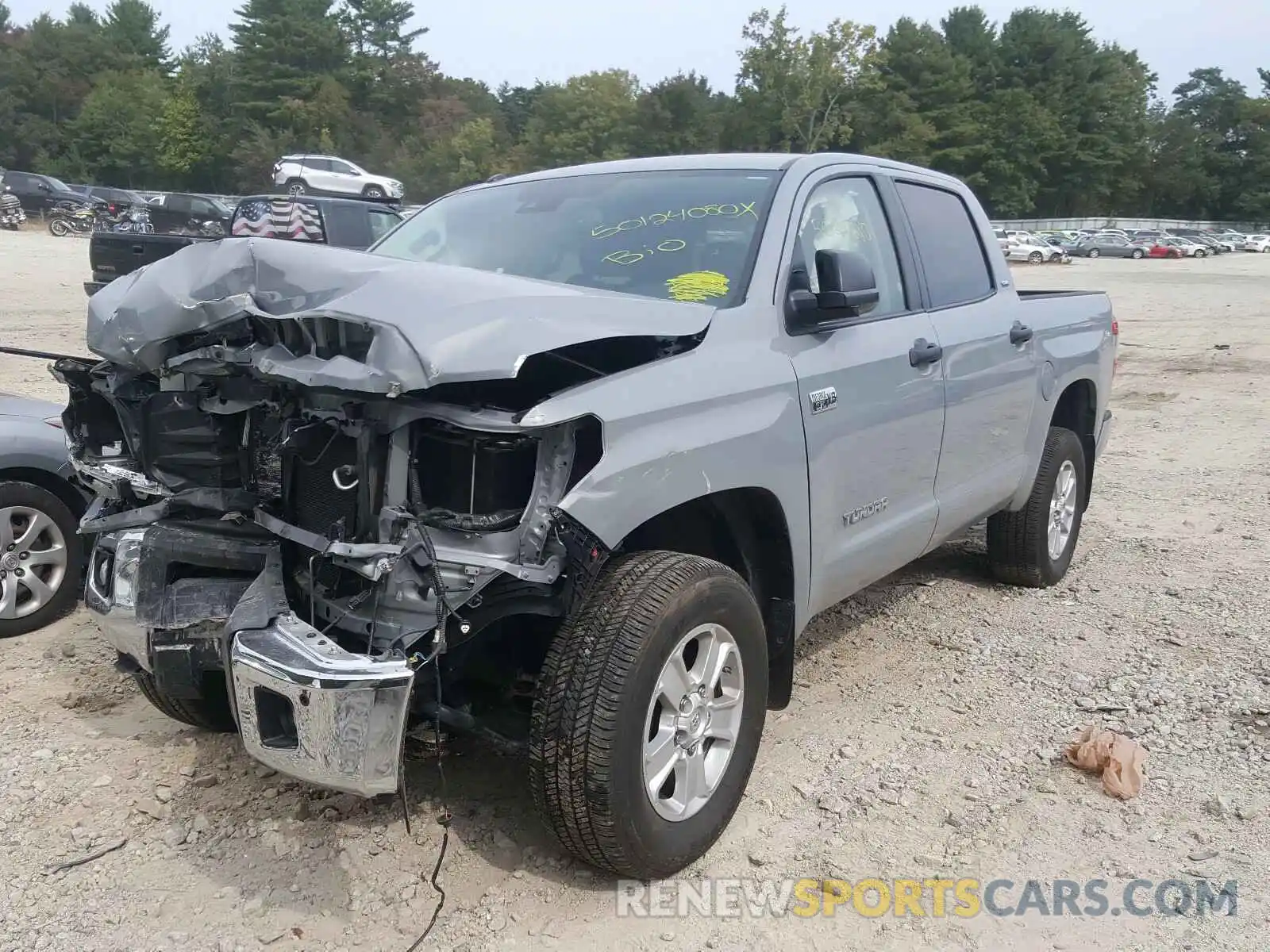 2 Photograph of a damaged car 5TFDY5F16KX862155 TOYOTA TUNDRA 2019