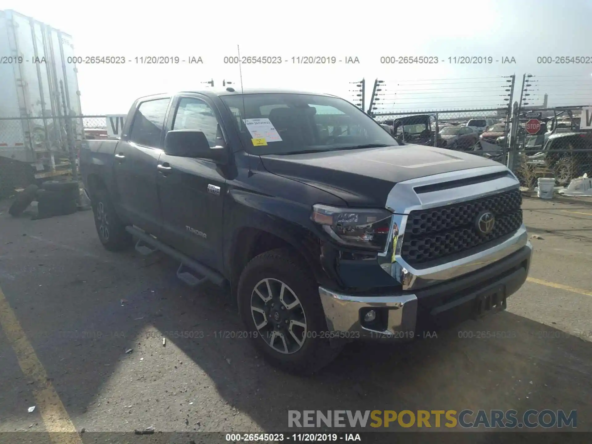 1 Photograph of a damaged car 5TFDY5F17KX796876 TOYOTA TUNDRA 2019