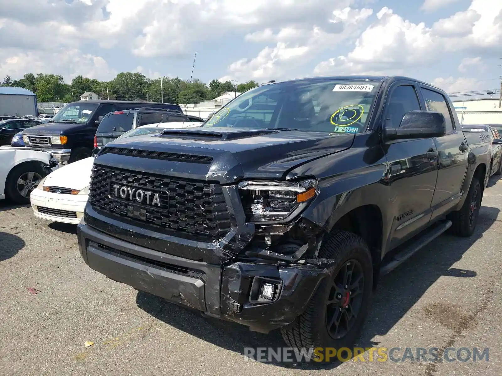 2 Photograph of a damaged car 5TFDY5F17KX830900 TOYOTA TUNDRA 2019