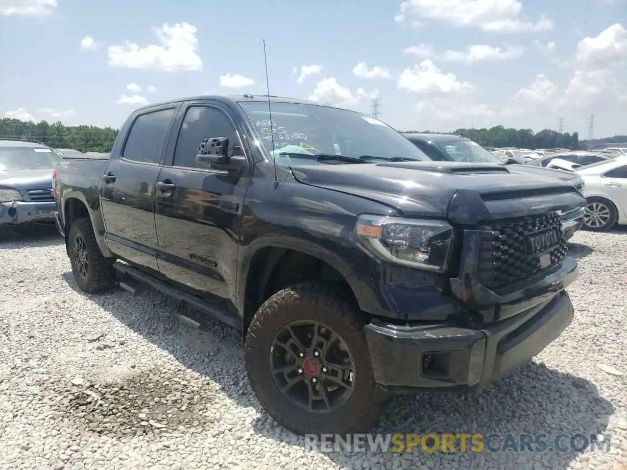 1 Photograph of a damaged car 5TFDY5F17KX837622 TOYOTA TUNDRA 2019