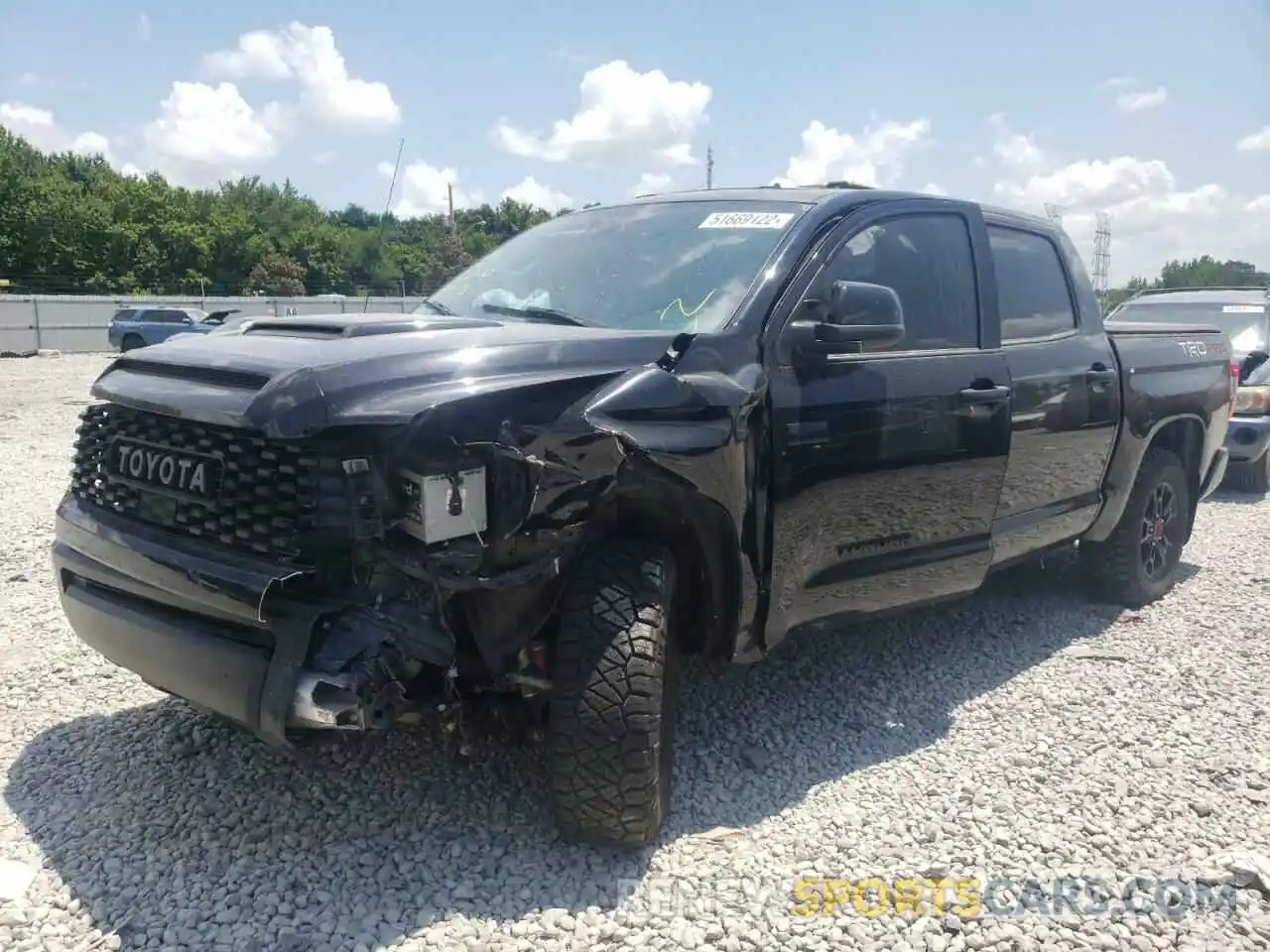 2 Photograph of a damaged car 5TFDY5F17KX837622 TOYOTA TUNDRA 2019