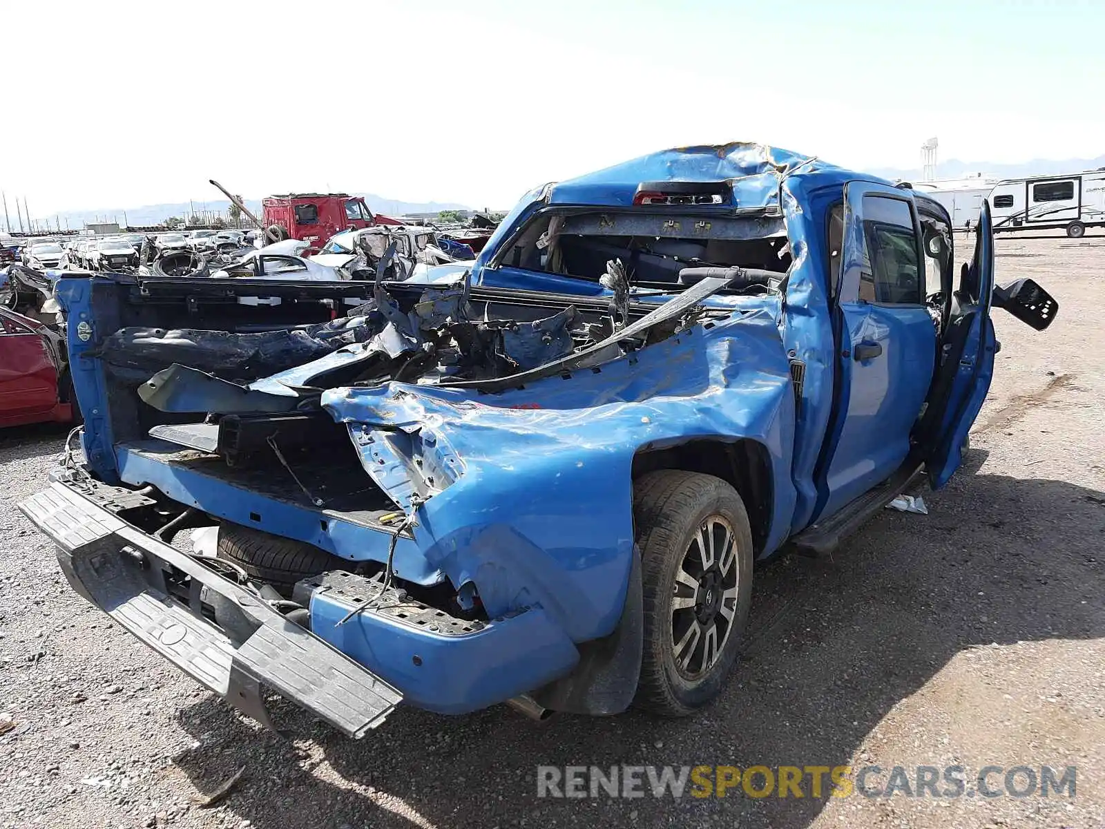 4 Photograph of a damaged car 5TFDY5F18KX801910 TOYOTA TUNDRA 2019