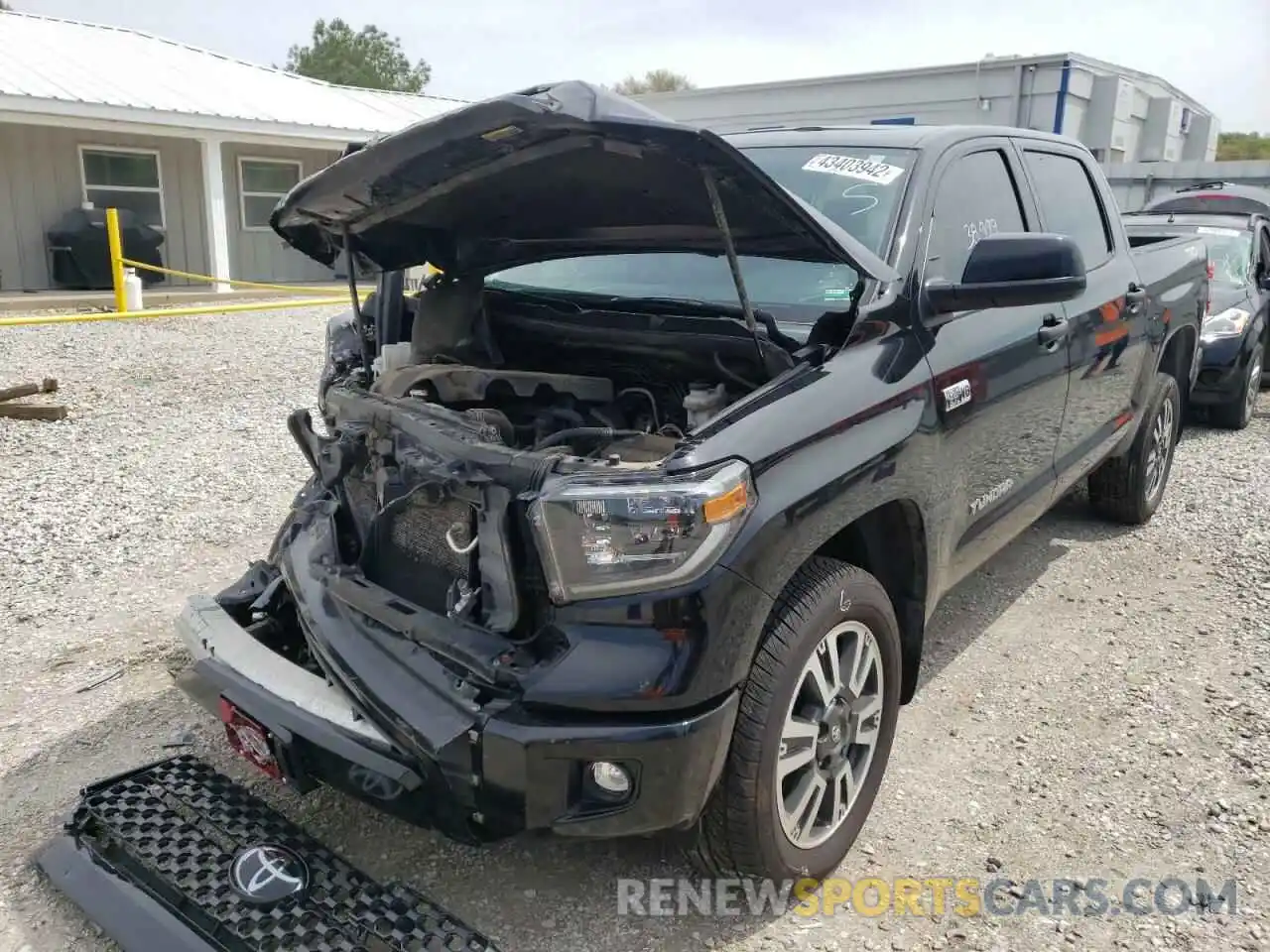 2 Photograph of a damaged car 5TFDY5F18KX806606 TOYOTA TUNDRA 2019