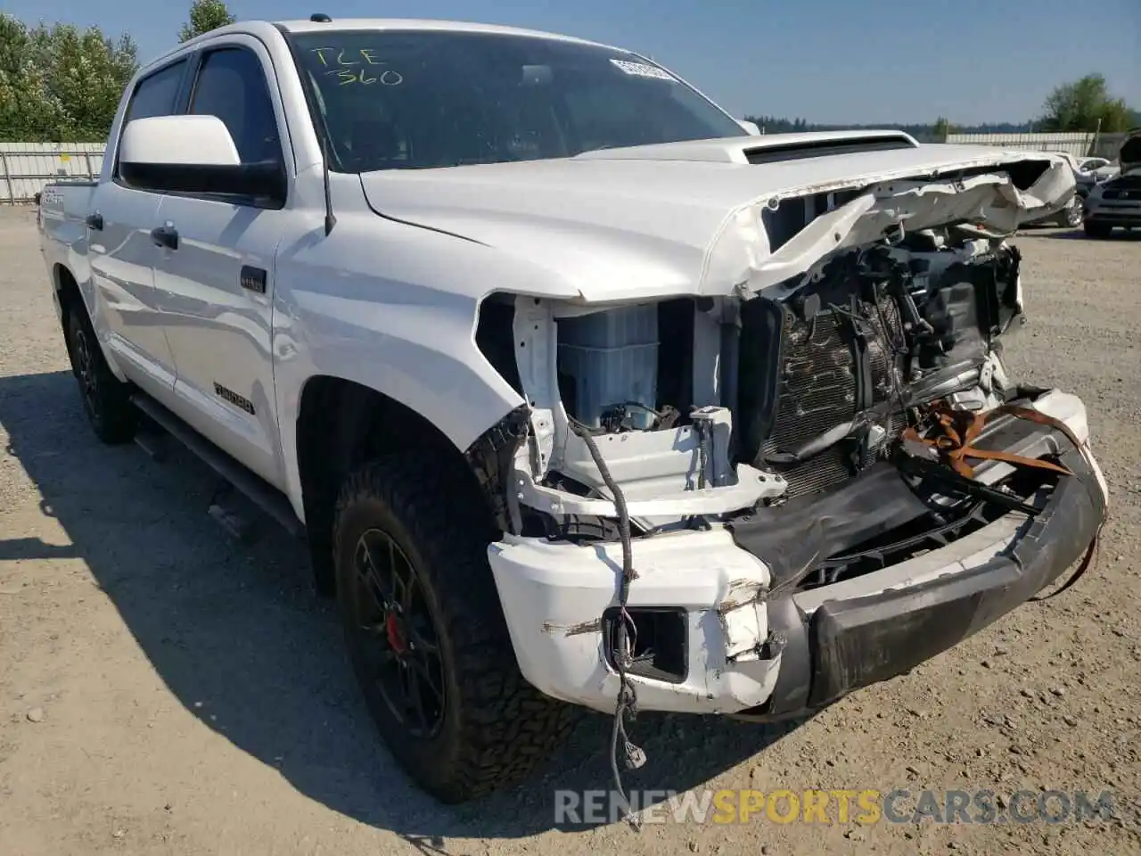 1 Photograph of a damaged car 5TFDY5F18KX841680 TOYOTA TUNDRA 2019