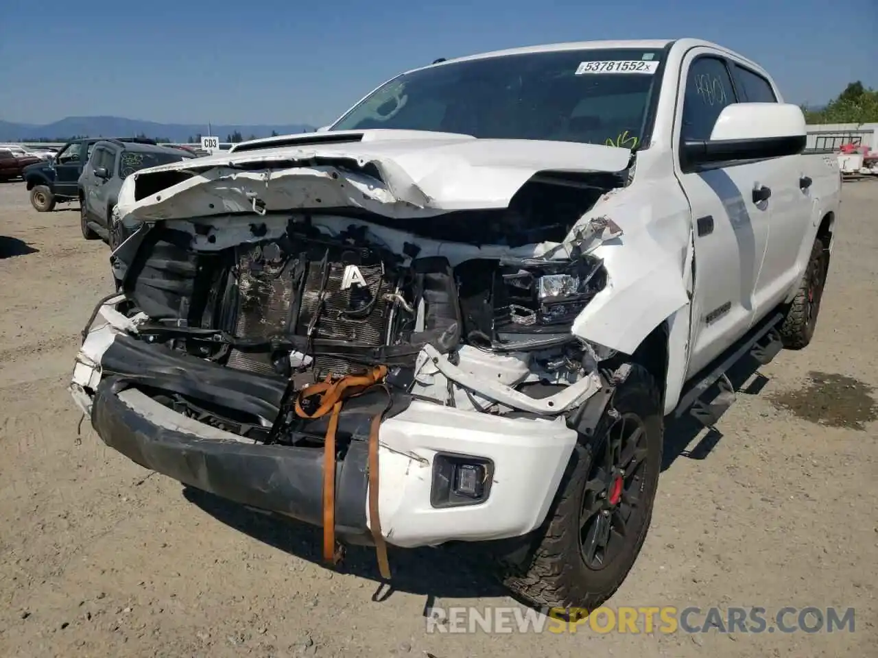 2 Photograph of a damaged car 5TFDY5F18KX841680 TOYOTA TUNDRA 2019