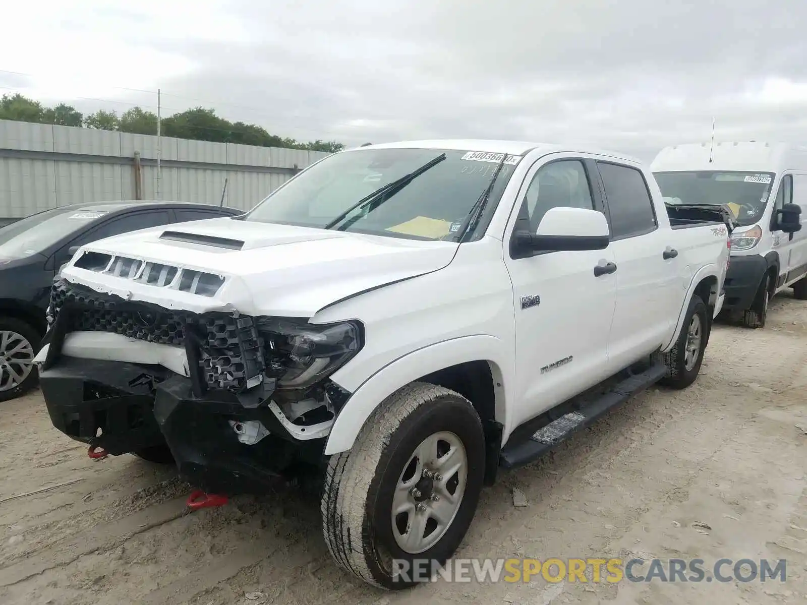 2 Photograph of a damaged car 5TFDY5F18KX853974 TOYOTA TUNDRA 2019