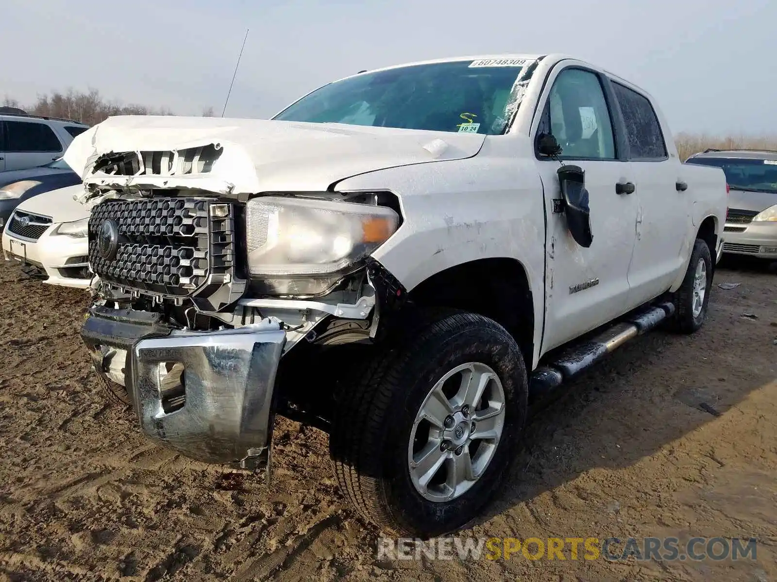 2 Photograph of a damaged car 5TFDY5F18KX860083 TOYOTA TUNDRA 2019