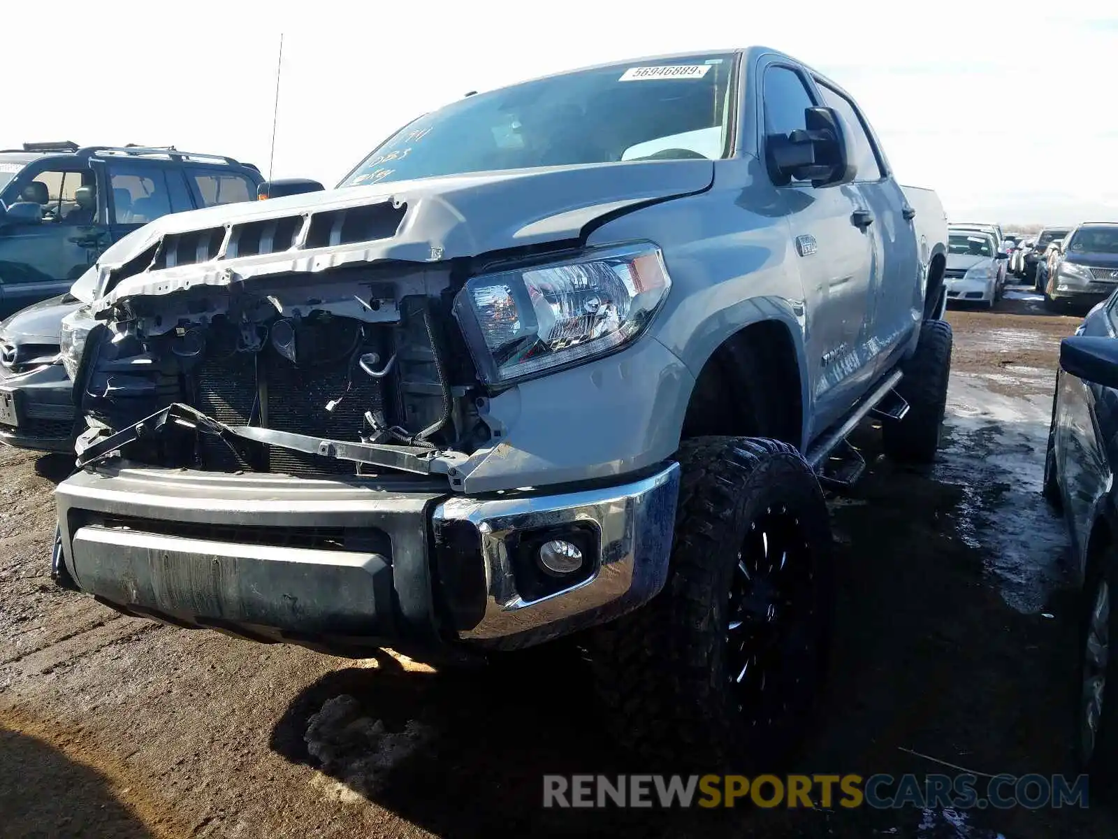 2 Photograph of a damaged car 5TFDY5F19KX778332 TOYOTA TUNDRA 2019