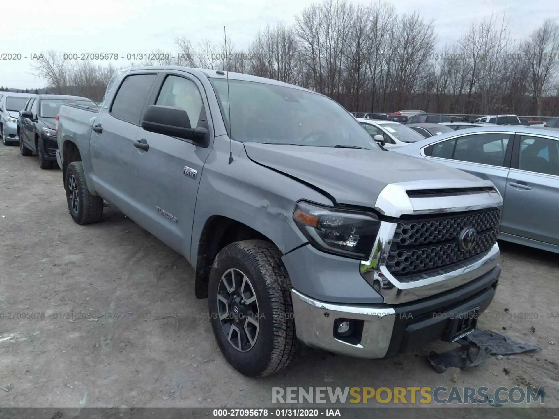 1 Photograph of a damaged car 5TFDY5F19KX804038 TOYOTA TUNDRA 2019