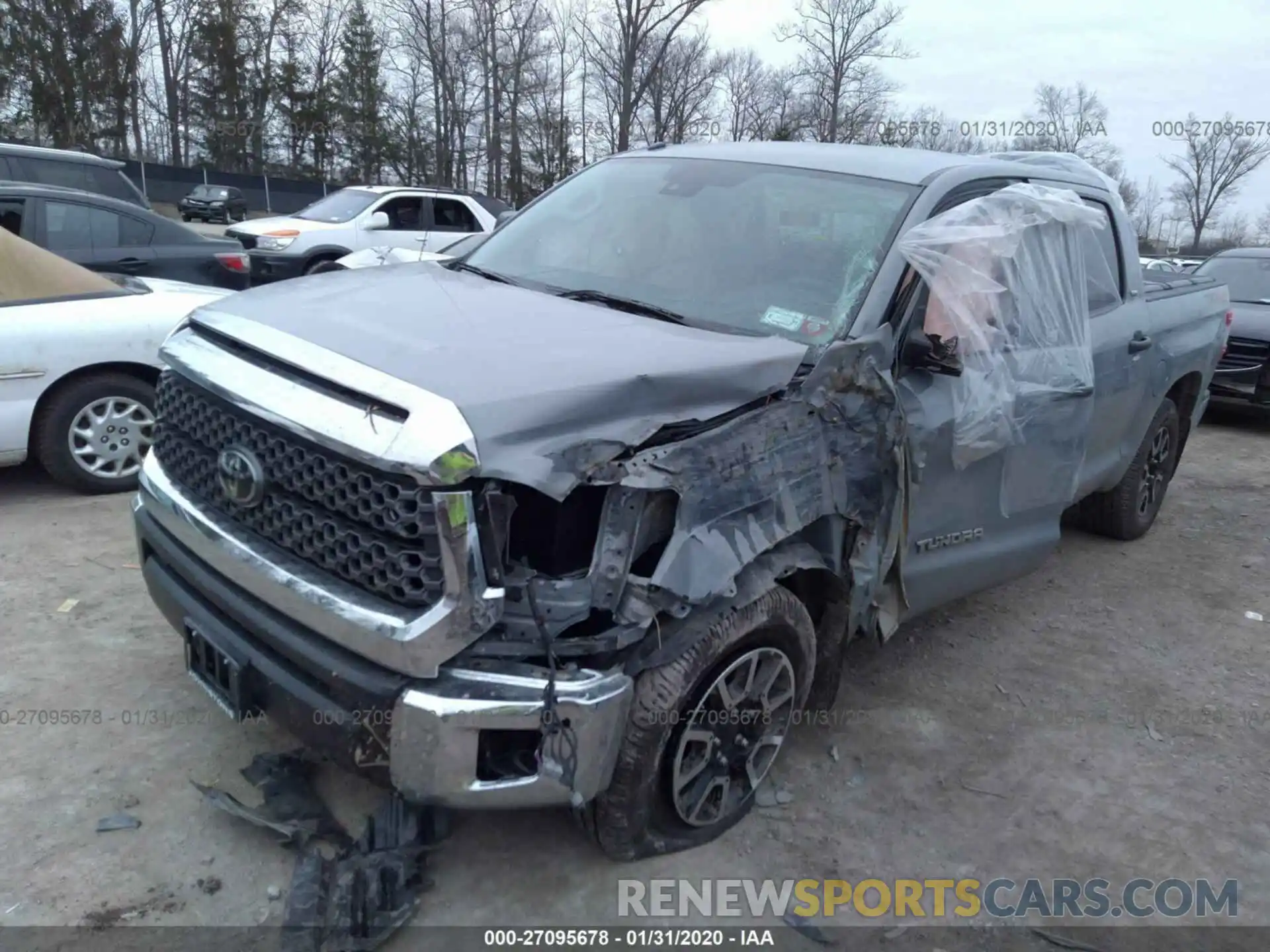 2 Photograph of a damaged car 5TFDY5F19KX804038 TOYOTA TUNDRA 2019