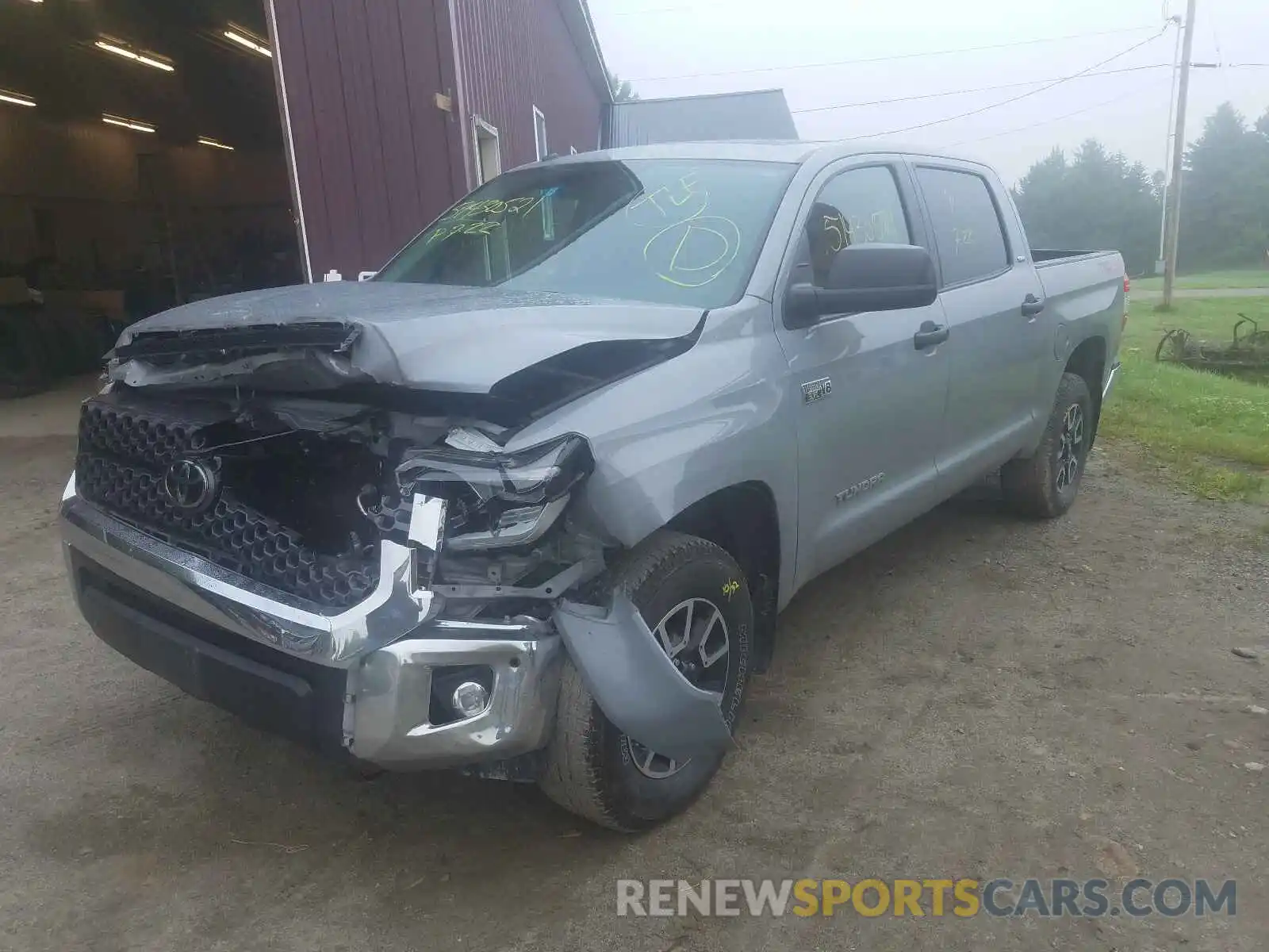 2 Photograph of a damaged car 5TFDY5F19KX808994 TOYOTA TUNDRA 2019