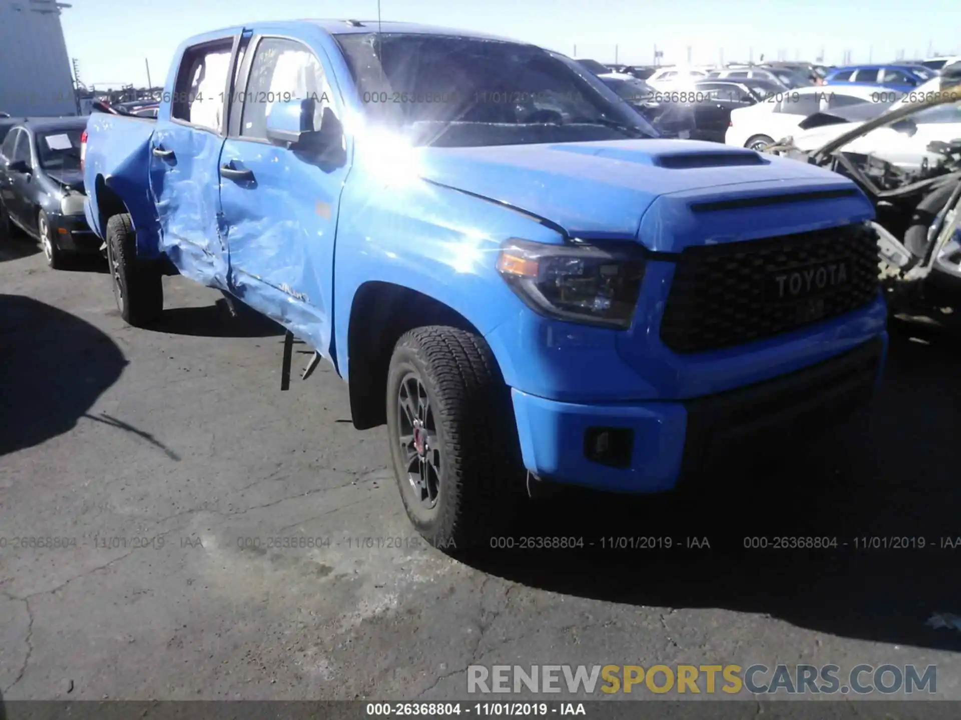 1 Photograph of a damaged car 5TFDY5F19KX829439 TOYOTA TUNDRA 2019