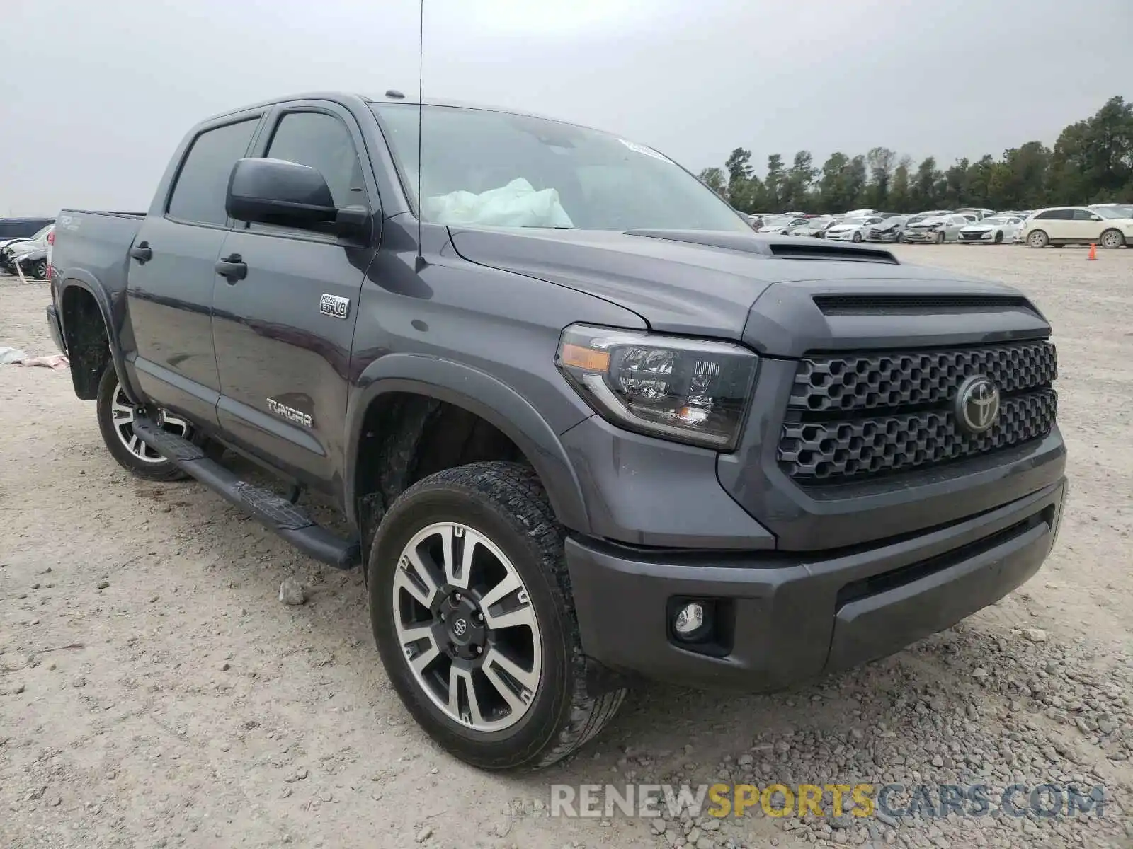 1 Photograph of a damaged car 5TFDY5F19KX833572 TOYOTA TUNDRA 2019