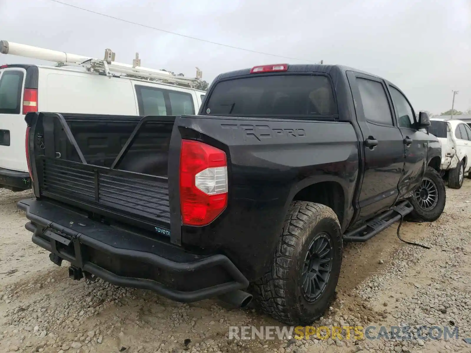 4 Фотография поврежденного автомобиля 5TFDY5F19KX841221 TOYOTA TUNDRA 2019