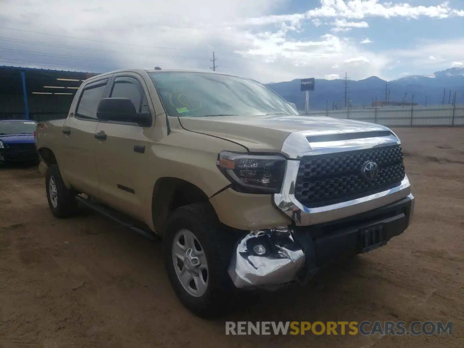 1 Photograph of a damaged car 5TFDY5F19KX845446 TOYOTA TUNDRA 2019