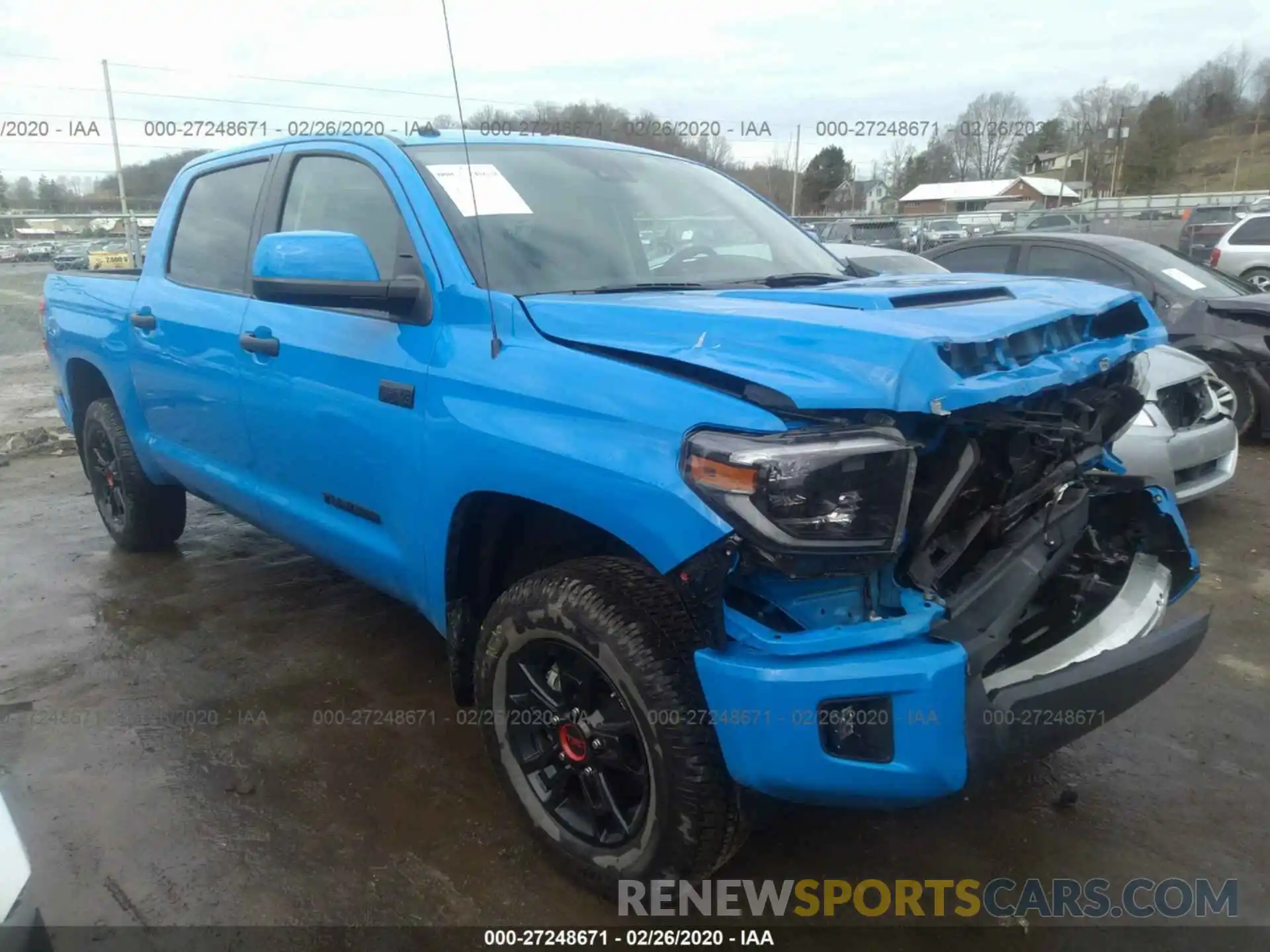 1 Photograph of a damaged car 5TFDY5F19KX848007 TOYOTA TUNDRA 2019