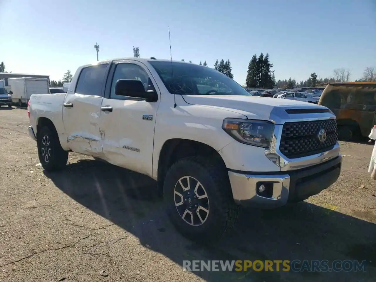 1 Photograph of a damaged car 5TFDY5F19KX854826 TOYOTA TUNDRA 2019