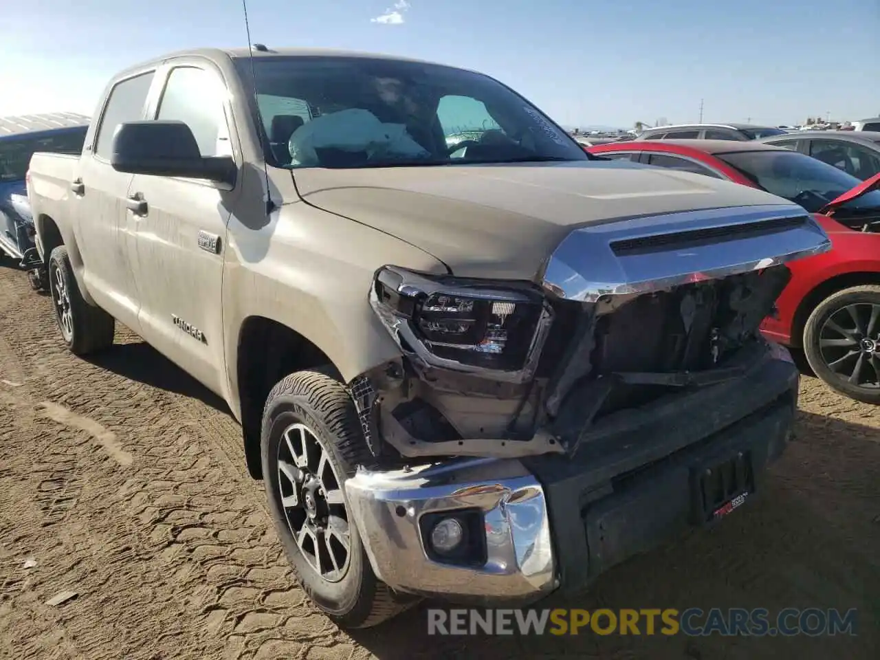 1 Photograph of a damaged car 5TFDY5F1XKX804291 TOYOTA TUNDRA 2019