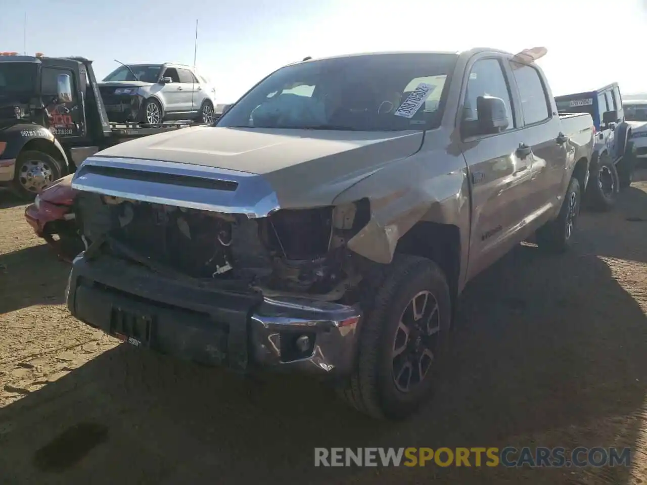 2 Photograph of a damaged car 5TFDY5F1XKX804291 TOYOTA TUNDRA 2019