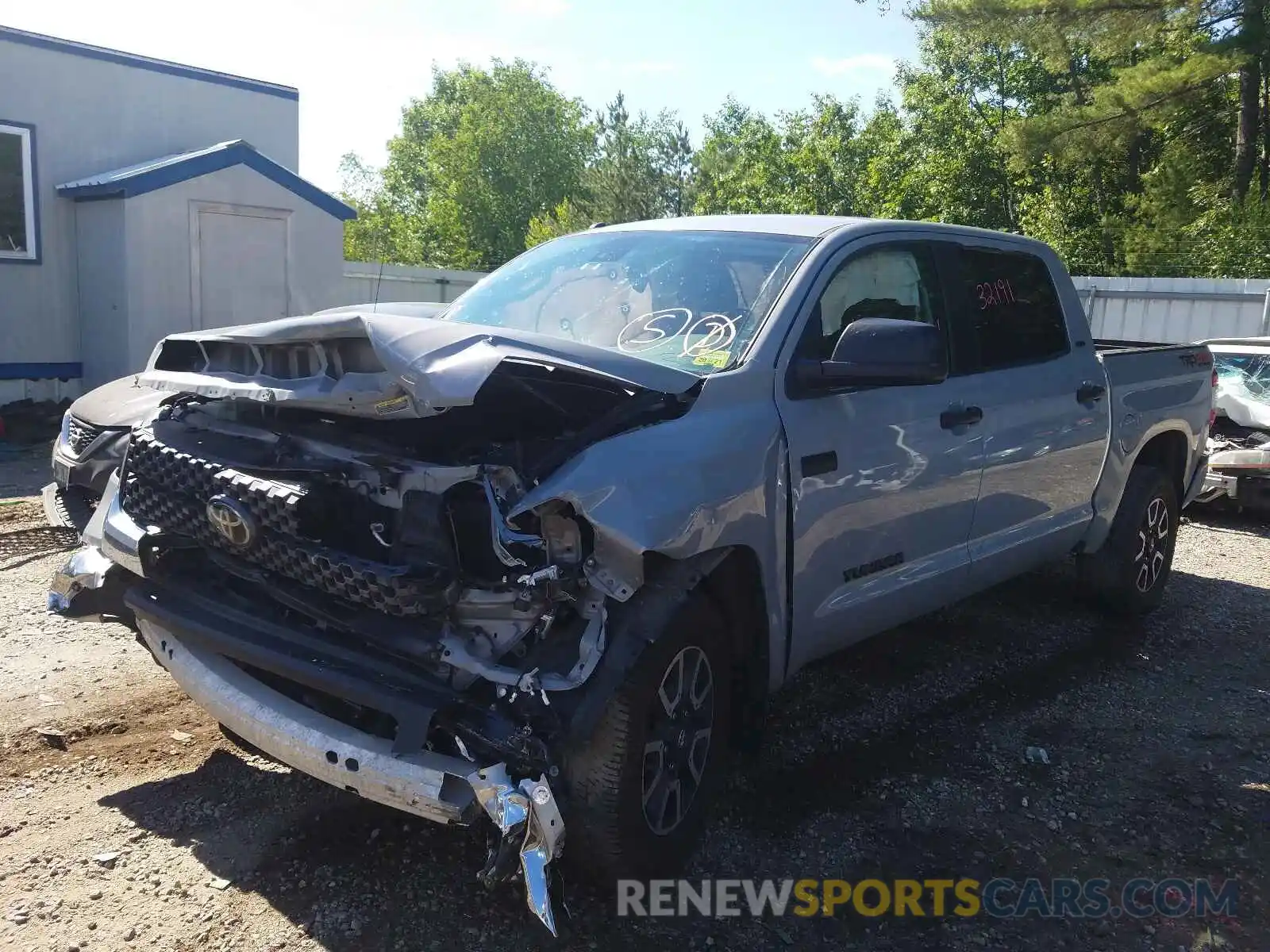 2 Photograph of a damaged car 5TFDY5F1XKX840871 TOYOTA TUNDRA 2019