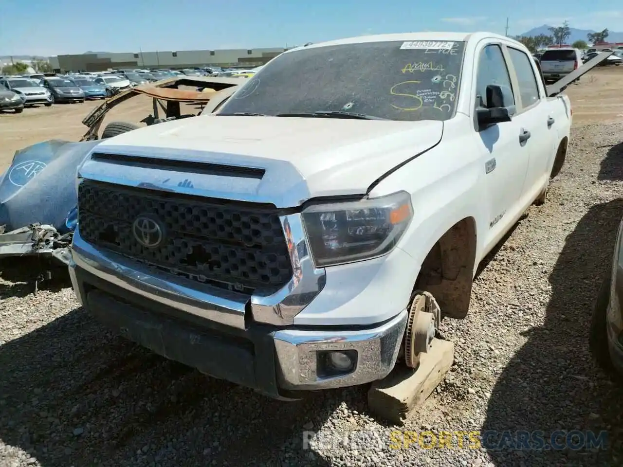 2 Photograph of a damaged car 5TFDY5F1XKX842295 TOYOTA TUNDRA 2019