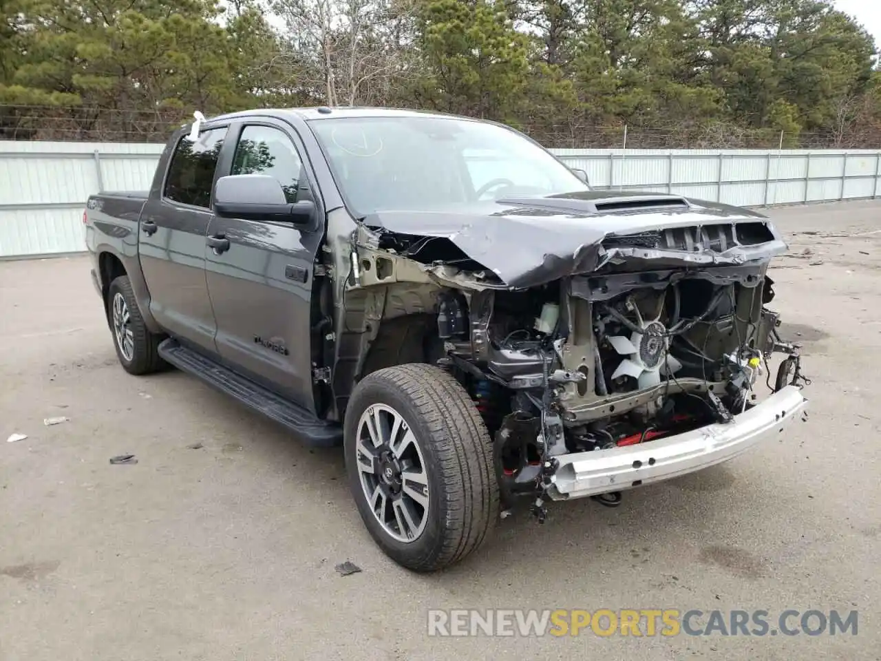 1 Photograph of a damaged car 5TFDY5F1XKX847044 TOYOTA TUNDRA 2019