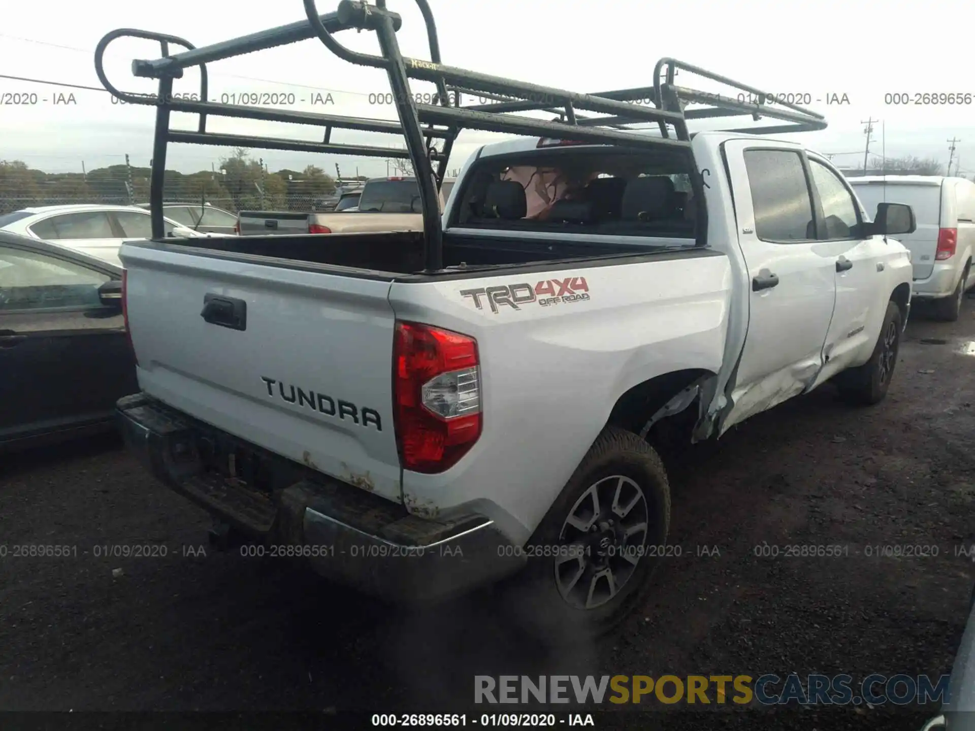 4 Фотография поврежденного автомобиля 5TFDY5F1XKX863986 TOYOTA TUNDRA 2019