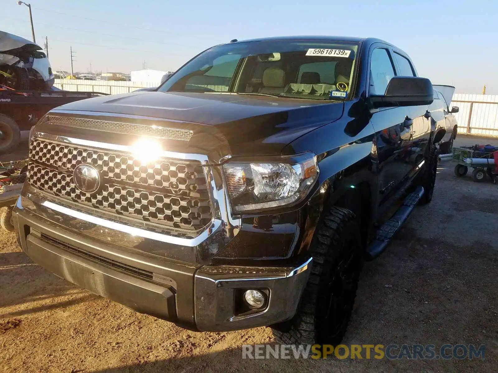 2 Photograph of a damaged car 5TFEM5F10KX137487 TOYOTA TUNDRA 2019