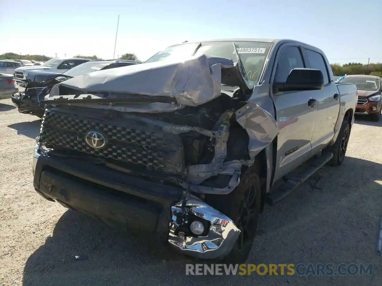 2 Photograph of a damaged car 5TFEM5F15KX139316 TOYOTA TUNDRA 2019