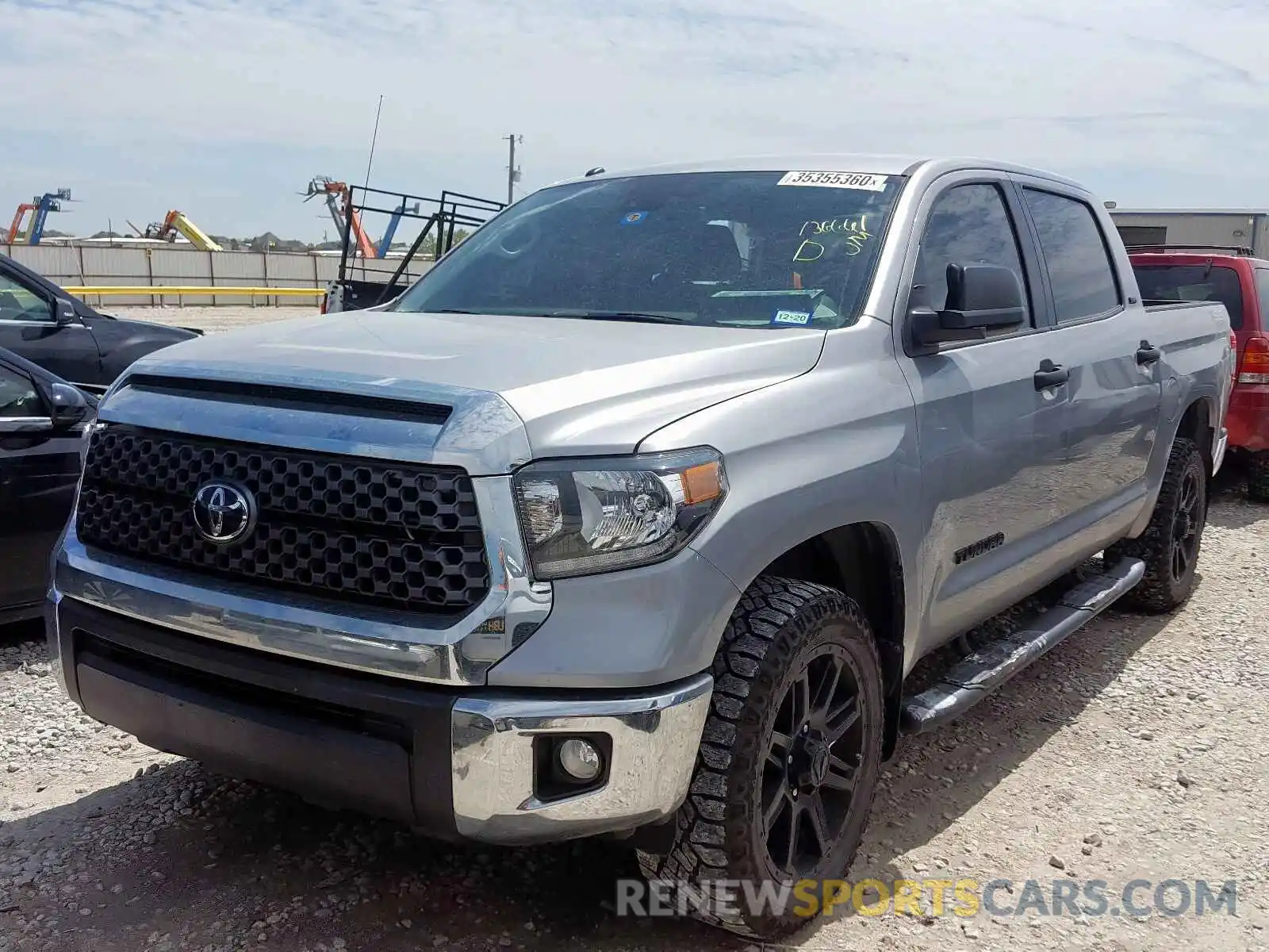 2 Photograph of a damaged car 5TFEM5F17KX136661 TOYOTA TUNDRA 2019