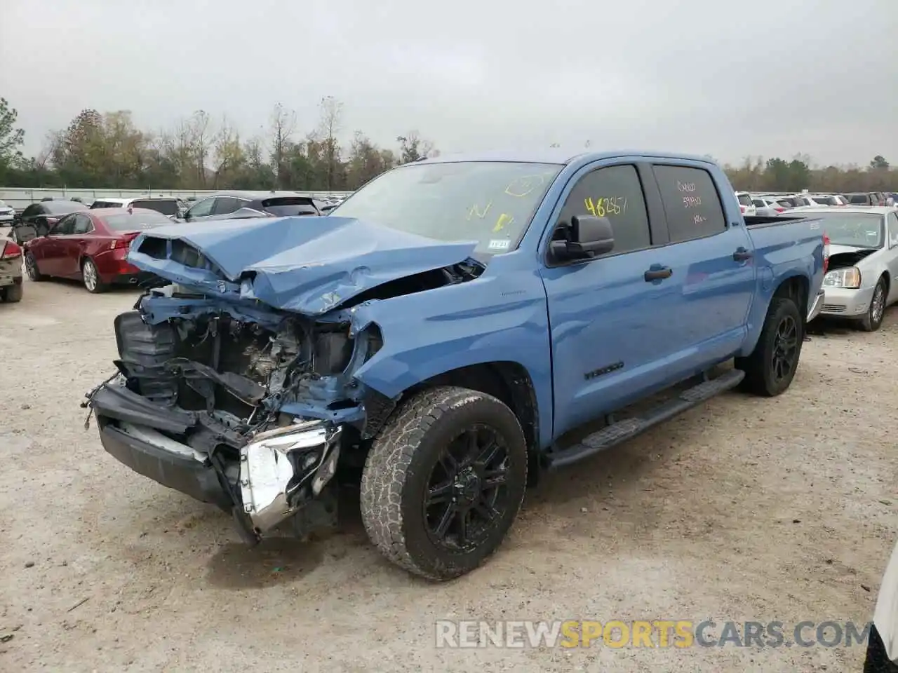 2 Photograph of a damaged car 5TFEM5F17KX137034 TOYOTA TUNDRA 2019